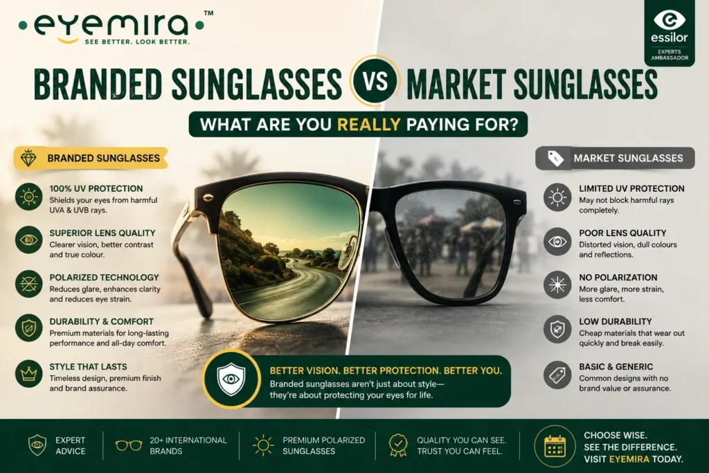 Branded Sunglasses vs Market Sunglasses: What Are You Really Paying For?